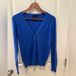 Cynthia Rowley Blue V Neck Cardigan Buttoned Women’s Small